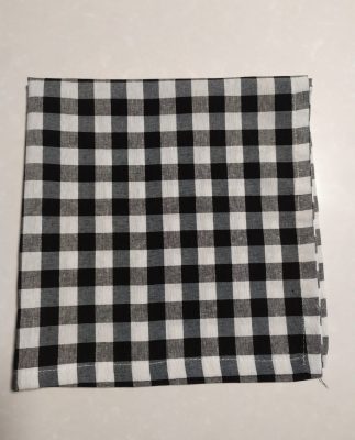 SERVILLETA VICHY NEGRO