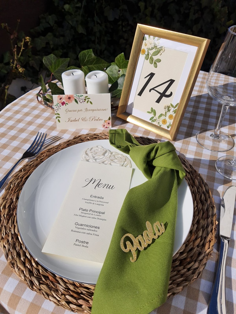 SERVILLETA VERDE OSCURO